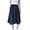 Dark Blue, variant on Short Skirt Womens Denim Loose Oversized Elastic Waist Student Class Casual Plus Size