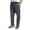 Dark Gray, variant on Mens Hop Pants Casual Solid Color Track Lace up Workout Pants with Pocket Pants for Men Navy S