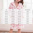 thumbnail image 7 of Pandaie Kids All‑Over Print Fleece Tie Hooded Bath Robe Boys Girls Bathrobes 4T 5T 6T 7T Plush Soft Coral Sleepwear Pink,6-7Years, 7 of 7