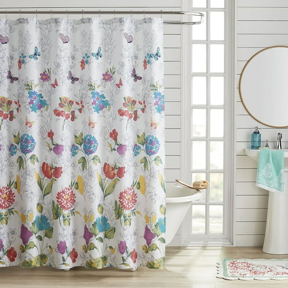 Fl Shower Curtains, Shower Curtains For 10 Foot Ceilings
