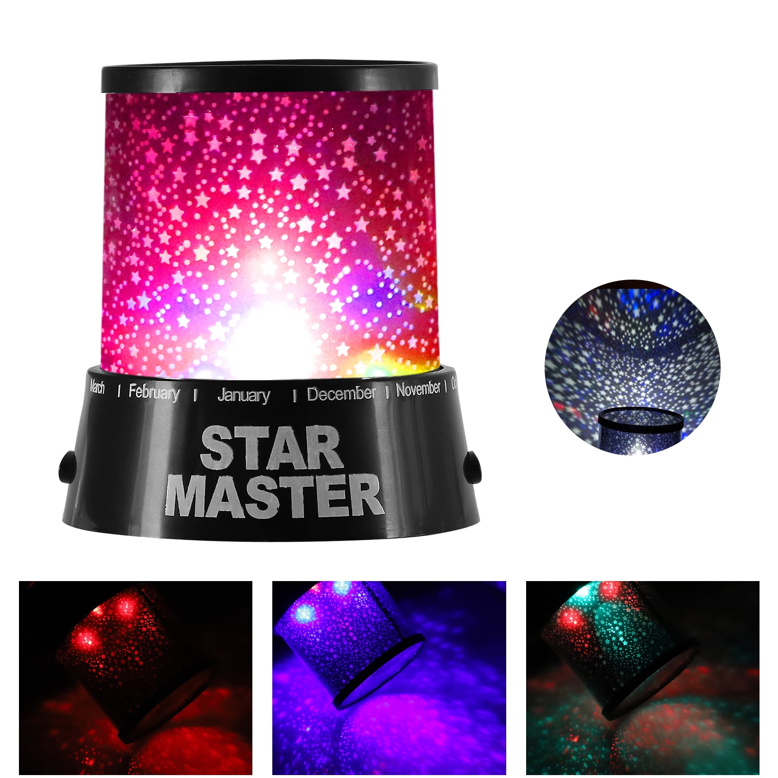 Starry Night Light Projector, EEEkit Romantic 360° Rotatable LED Star