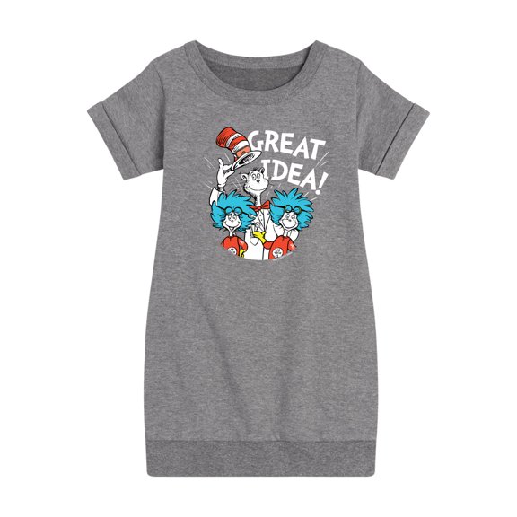 Dr. Seuss - Great Idea - Toddler And Youth Girls Fleece Dress
