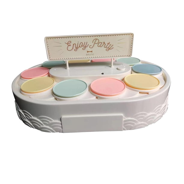 Carrusel eléctrico para cupcakes, soporte para galletas y cupcakes, mesa giratoria para exhibir cupcakes. Una sola capa
