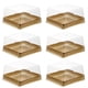 thumbnail image 1 of EeaseMX 50 cajas cuadradas de plástico para pastel de luna, contenedor de hojaldre de yema de huevo, caja de embalaje dorada (grande), 1 of 8
