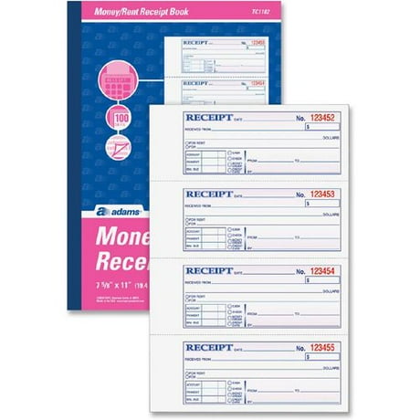 rent receipt book