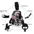 thumbnail image 5 of HELLHERO Blue Butterflies Crescent Moon Shoulder Bag with Zipper Closed Unisex for Casual Use 4.33x1.97x7.09, 5 of 7