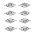 thumbnail image 3 of 100 parches adhesivos reflectores de resina con láminas reflectantes autoadhesivas para estudio con estación total de 2 x 2 cm, 3 of 15