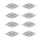 thumbnail image 3 of 100 parches adhesivos reflectores de resina con láminas reflectantes autoadhesivas para estudio con estación total de 2 x 2 cm, 3 of 15