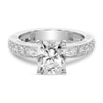 thumbnail image 3 of IGI Certified 5 Carat Radiant Shape Lab Grown Diamond Engagement Ring | 14K White Gold | Regalia Milgrain Diamond Ring | FG-VS Quality Friendly Diamonds, 3 of 6