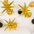 thumbnail image 4 of Efavormart 5 Pack Large Metallic Gold 14-Point Star Explosion Foil Balloons, 27" Fireworks Starburst Shaped Mylar Party Balloons, 4 of 11