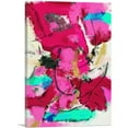 thumbnail image 1 of ARTCANVAS Abstract Pink Red Green Teal Canvas Art Print - Size: 40" x 26" (1.50" Deep), 1 of 9