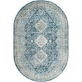 thumbnail image 2 of Rugs.com Newport Collection Rug – 4' x 6' Oval Navy Blue Medium Rug Perfect For Living Rooms, Large Dining Rooms, Open Floorplans, 2 of 9