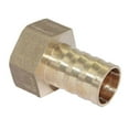 thumbnail image 3 of 2x Hose Barbed 19mm X 3/4 NPT Female Thread Brass Coupler Splicer Pipe Fitting, 3 of 5