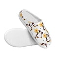 thumbnail image 3 of Lsque Penguin With Flowers Pattern Womens Comfort Cotton on Scuff With Memory Foam and Anti-skid Sole Slipper-35/36, 3 of 7