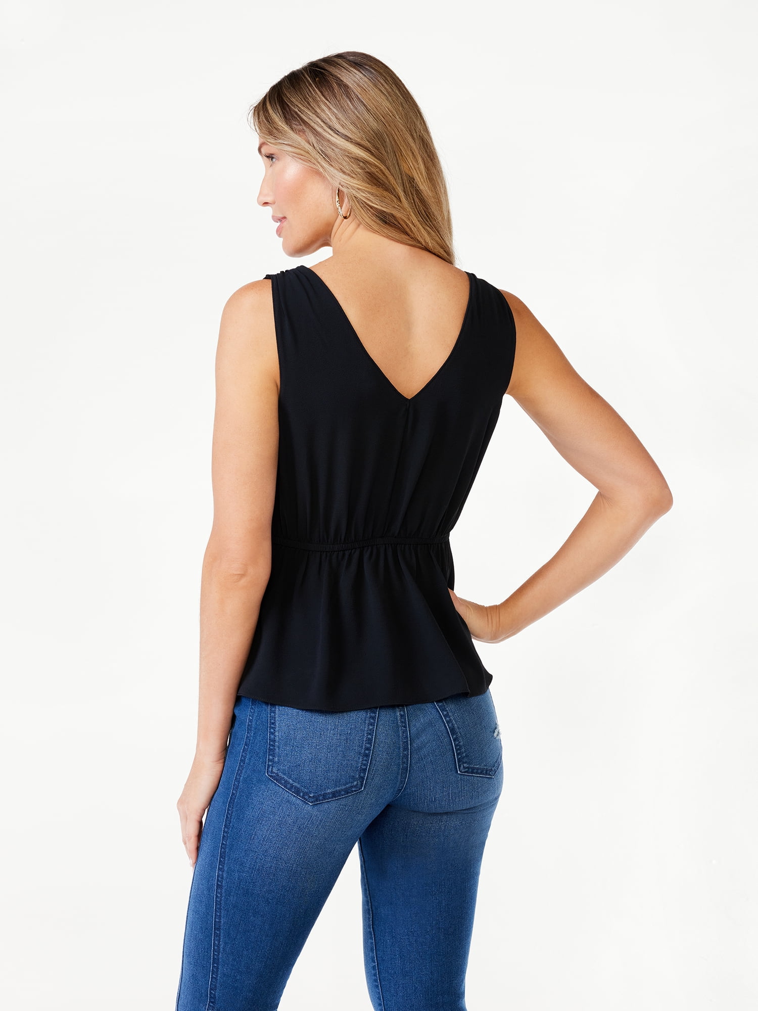 Sofia Jeans Women's Peplum Tank Top