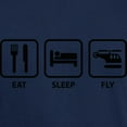 thumbnail image 3 of CafePress - Eat Sleep Fly Dark T Shirt - Men's Classic Graphic Cotton T-Shirt, 3 of 4