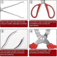 thumbnail image 3 of 38cm Extra Long Reptile Food Tongs - Snake Feeding Tongs for Terrarium & Aquarium - Ideal Supplies for Pythons, Corn Snakes, Axolotls & Bear, 3 of 5