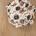 thumbnail image 6 of Mercatoo Toddler Baby Girl Halloween Outfit Crop Ribbing Tops and Pumpkin Shorts 2Pcs Set 𝐍ewBorn Casual Clothes, 6 of 9
