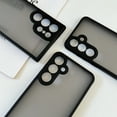 thumbnail image 3 of Translucent Case for Samsung Galaxy S25, Hard Frosted PC Back + Black Soft TPU Bumper Support Wireless Charging Slim Fit Shockproof Protective Case Cover for Samsung Galaxy S25, Black, 3 of 8