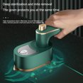 thumbnail image 3 of 1 pieza (verde) máquina de planchar portátil, vaporizador de mano para ropa, mango giratorio de 180°, calentamiento de 30 s, potente plancha de ropa con soporte de silicona para uso doméstico/de viaje Rojo Verde, 3 of 5