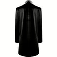 thumbnail image 5 of Jxximdong Women Blouses, Women's Solid Long Sleeve Velvet Jacket Open Front Cardigan Coat with Pockets Outerwear, Black Daily Dresses for Women, 5 of 6