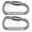 Grey, variant on D-Shape Carabiner Clasp with Screw Gate, Mini Keychain Clip Key Chain Buckle, Aluminum Alloy Keyrings Hook for Outdoor Hiking not for Climbing(Black 1pcs )