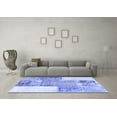 thumbnail image 3 of Ahgly Company Indoor Rectangle Patchwork Blue Transitional Area Rugs, 2' x 5', 3 of 4