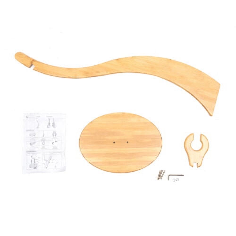 40.55 Inches Bamboo Guitar Stand With Non-slip Pads For Guitar, Bass Anti-Slip
