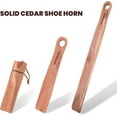 thumbnail image 2 of CONSDAN Shoe Horn | USA Grown Solid Cedar Wood Shoe Horn, Shoe Horn for Men Women and Senior, Wooden Boot Horn, Shoe Helpers, 9-1/2" L, 2 of 6