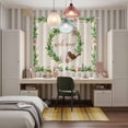 thumbnail image 4 of Spring Botanical Kitchen Curtains Window Panels, Garden Birds Floral Leaves Rustic Burlap Insulated Window Treatment Curtain, Grommet Curtains for Bedroom/Living Room/Bathroom, 2 Piece 52"Wx84"L, 4 of 8