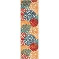 thumbnail image 6 of Oasis Modern Floral Multicolor Polypropylene Indoor Outdoor Runner Rug, 2'x8' Rectangle, 6 of 7