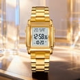 thumbnail image 5 of Fashion Men's Digital Analog Watches Square Face Sport Casual Dual Display Multifunctional Wristwatch for Men with Alarm Waterproof LED Luminous, 5 of 9