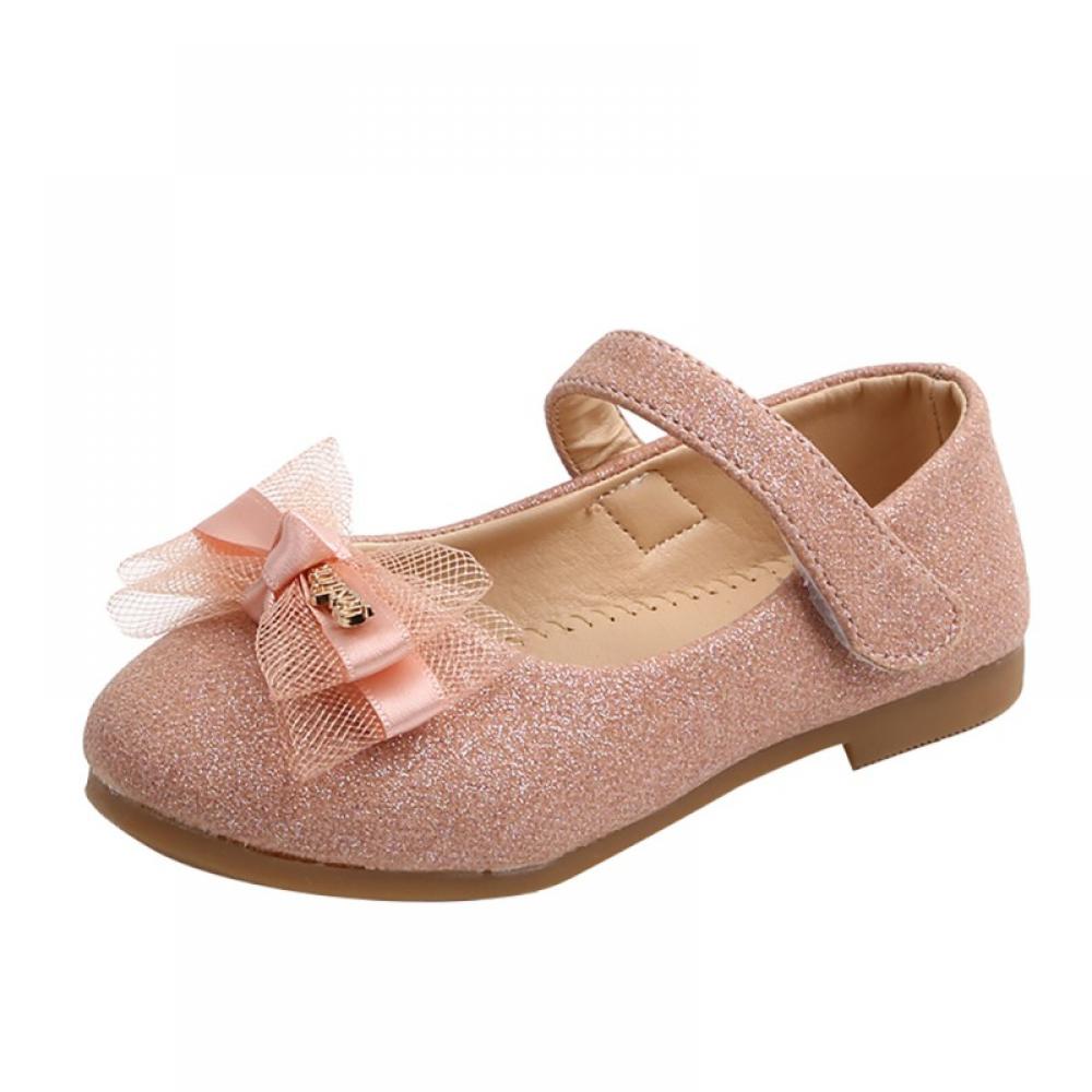 Girls Ballet Flats Shoes Lace Bow Design Princess Soft Soled Shoes - image 2 of 7