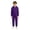 #02-Purple, variant on Boys Halloween Hooded Full Zip Jumpsuit Solid Color Long Sleeve One Piece
