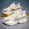 thumbnail image 4 of Summer Breathable Men's Shoes 2026 Men's Casual Ins Thick-Sole Shock-Absorbing Sneakers New Mesh Height-Increasing Vintage Dad Shoes Trendy for Teens Versatile Anti-Slip Anti-Odor Outdoor Travel, 4 of 9