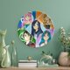 thumbnail image 5 of Funneh Krew Plato decorativo de porcelana fina (bone china), plato decorativo de cerámica para hogar, oficina, soporte de pared, platos decorativos para dormitorio - 6 pulgadas (15 cm), 5 of 6