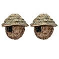 thumbnail image 1 of Bird Hanging Grass House Outdoor Hummingbird Nest Bird House Bird House Hanging Straw Bird Nest, 1 of 5