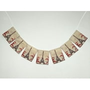 ZKGK Paris Eiffel Tower Banner Bunting Garland Flag Sign for Home Family Party Decoration