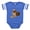 Royal Blue, variant on CafePress - 2 FIN Golden Retriever Photo CROP Baby Football Bo - Cute Infant Baby Football Bodysuit