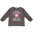 thumbnail image 3 of Inktastic MomMom Loves Me Girls Bear Girls Long Sleeve Toddler T-Shirt, 3 of 5