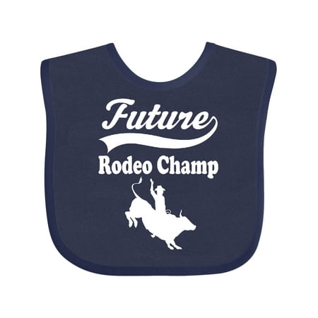 

Inktastic Future Rodeo Champ Bull Rider Gift Baby Boy Bib