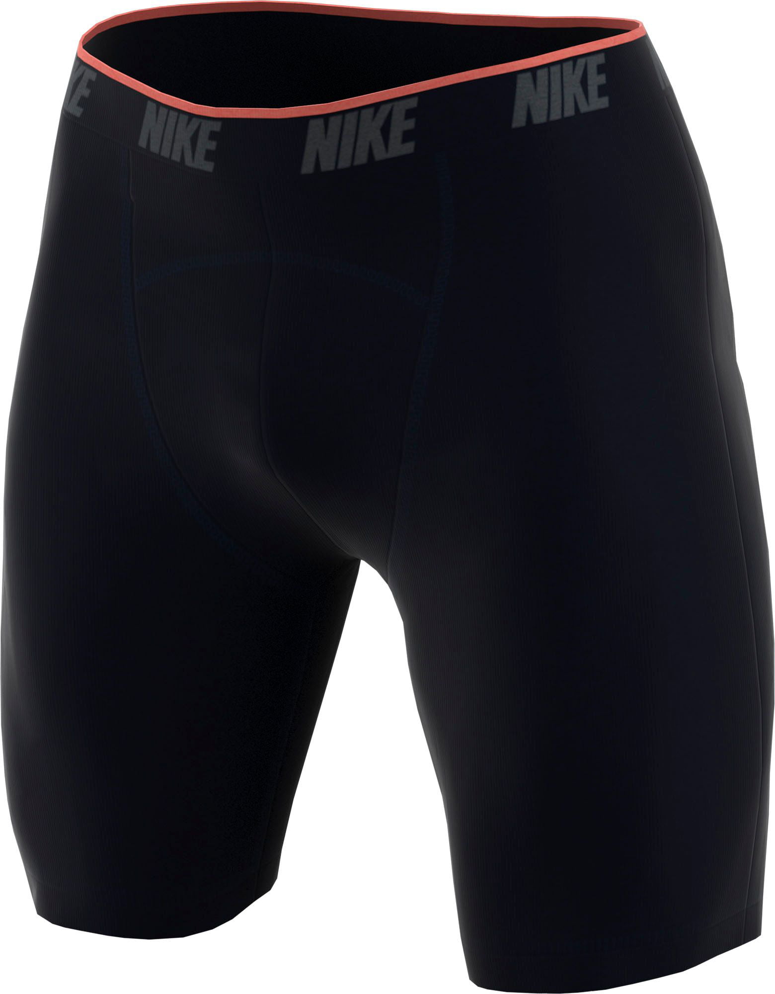 Nike Men's Long Boxer Briefs (2 Pack) AJ1843-010 Black 