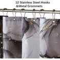 thumbnail image 4 of Black Gold Marble Shower Curtain Set, Abstract Marbled Shower Curtains for Bathroom Décor with 12 Metal Hooks, Luxury Modern Waterproof Bath Accessories, 72 x 84 Inch, 4 of 6