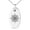 Silver, variant on Stainless Steel Nautical Chaim Compass Engraved Small Oval Charm Pendant Necklace