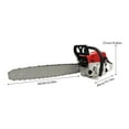 thumbnail image 2 of 52cc 2 Stroke Gas Powered Chainsaw 22 Inch Handhold Wood Cutter Chain Saw, 2 of 24