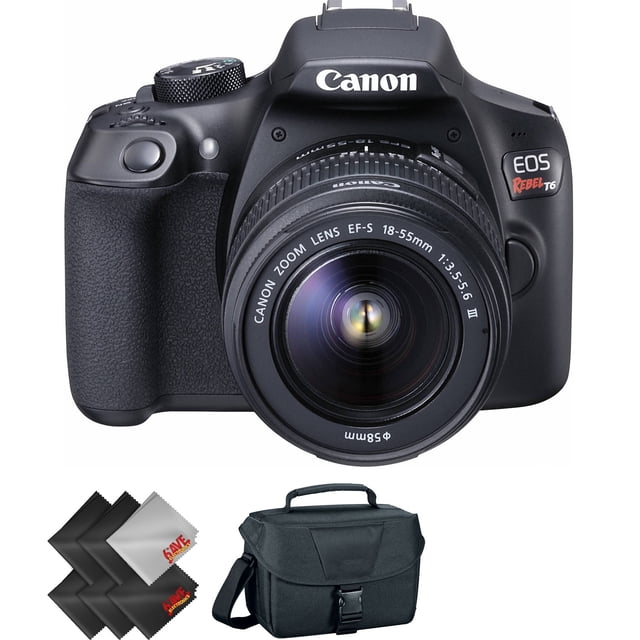 Canon EOS Rebel T6 Appareil Photo Reflex Numérique + Objectifs 18-55mm & 75-300mm Ensemble 57