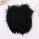 thumbnail image 1 of Bewildely 50 Uds. De plumas de marabú de pavo, vestido de boda esponjoso, decoración de joyería DIY, accesorios decorativos, plumas Artesanía negro Bewildely HA002055-04, 1 of 6