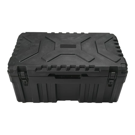 Ikon Motorsports 33.5X20X16" Truck Tool Box Fits Universal Pickups, 105L Lockable Truck Bed Storage Automotive Organizer Case, Black MDPE