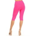 thumbnail image 3 of Women's Lightweight Solid Casual High Waist Running Yoga Daily Workout Capri Leggings, 3 of 5