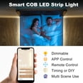 COB LED Strip Light,LED Lights 32.8ft,Natural White 4000K Dotless Strip ...